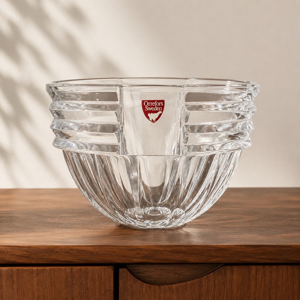 Orrefors Scheherazade Crystal Bowl 4733-12 Erika Lagerbielke Sweden
